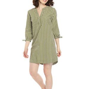 Crown & Ivy Women Dress Size Small Plaid 3/4 Sleeve